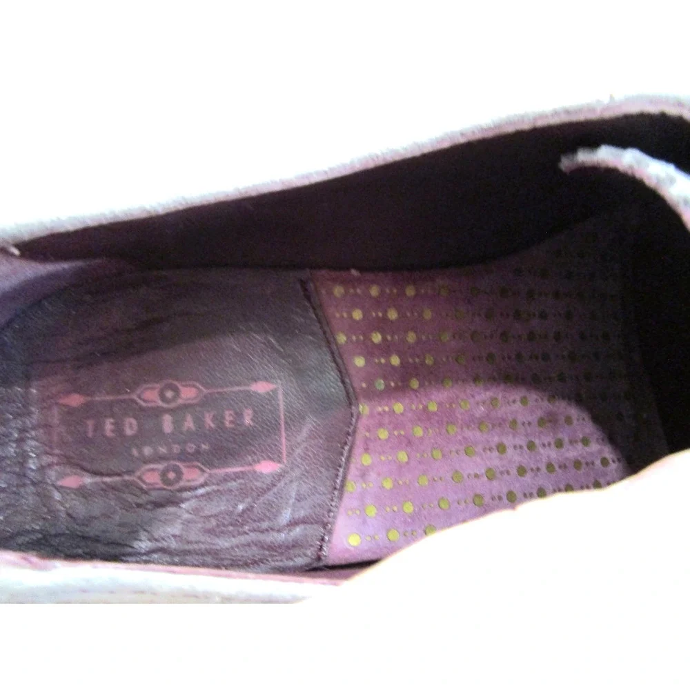 NWOB Ted Baker Gray Suede Wingtip Oxford Dress Shoes Men 10.5 B Narrow